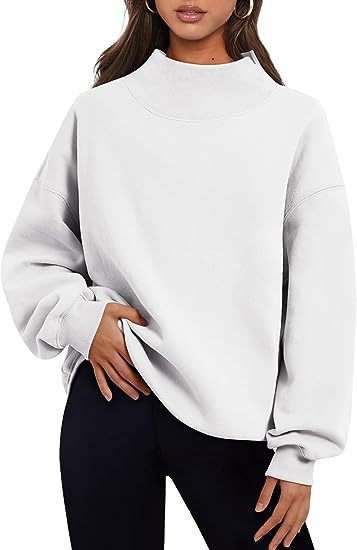 Casual Style Fleece Shirt Thick Half Turtleneck Loose Women's Sweater