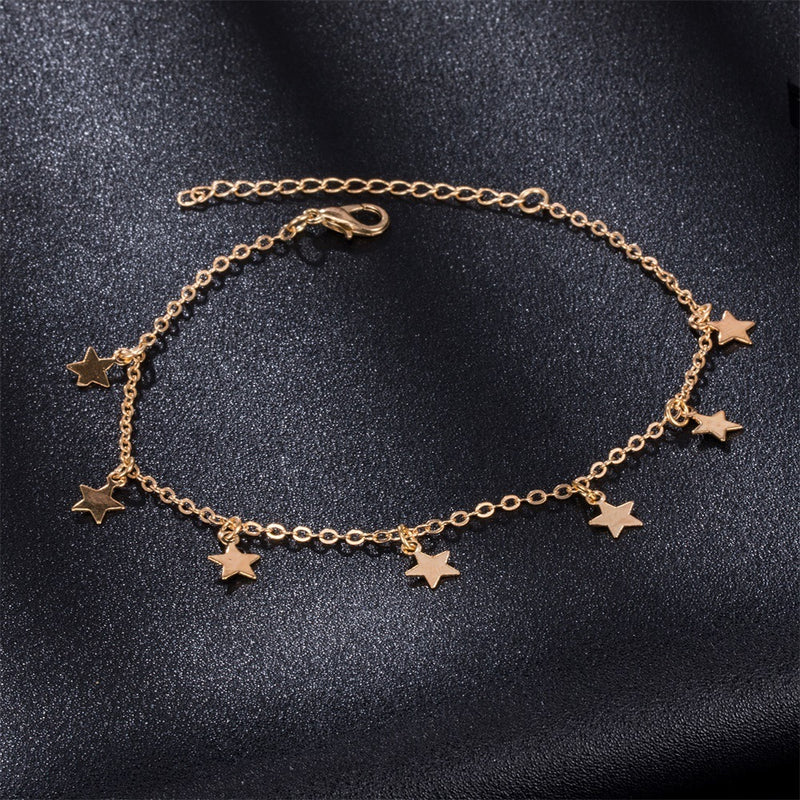 European And American Hot Selling Simple Star Fashion Anklet