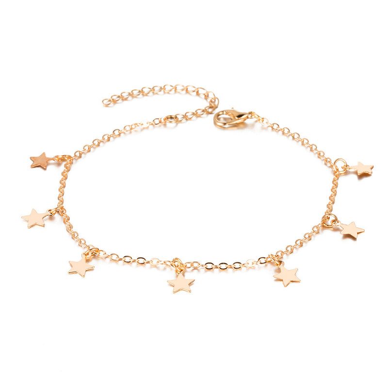 European And American Hot Selling Simple Star Fashion Anklet