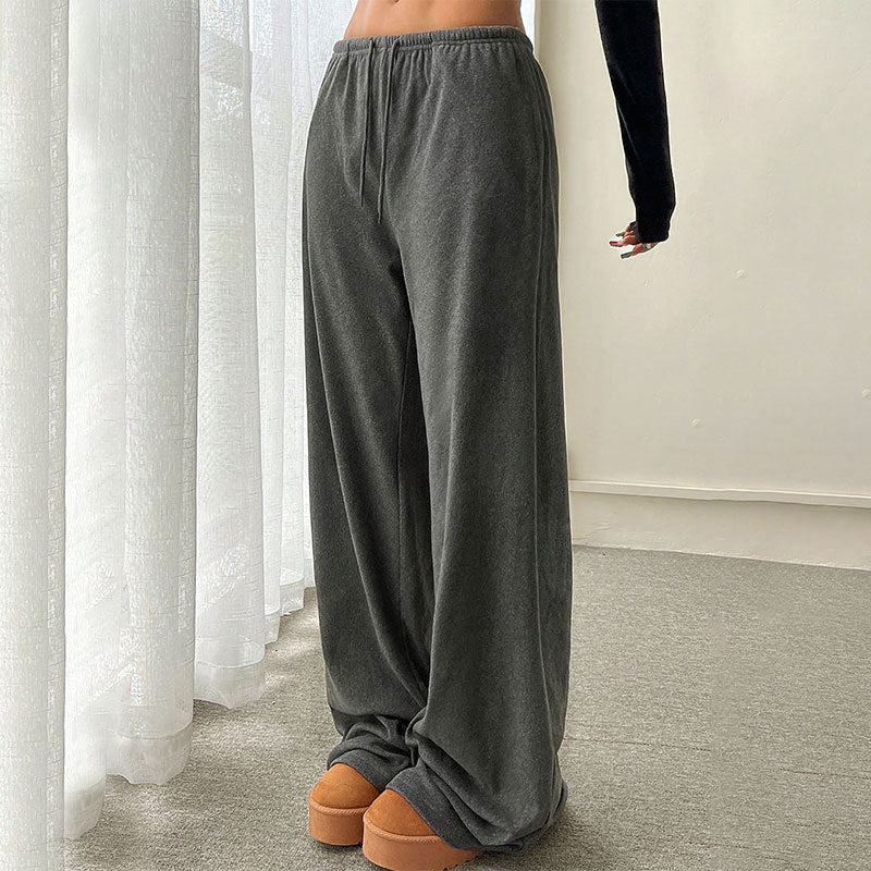 High Waist Drooping Mopping Casual Pants Tall